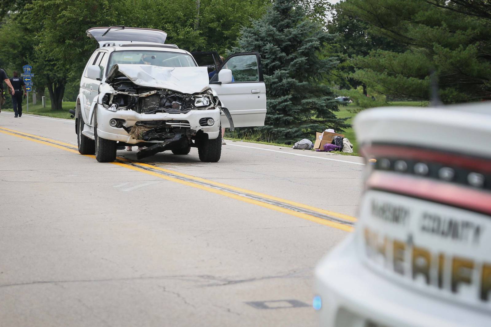 Motorcyclist killed in crash near Marengo, passenger airlifted with lifethreatening injuries