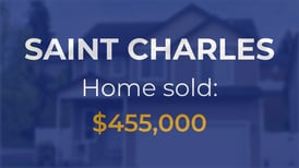 Sale closed in St. Charles: $455,000 for a single-family home