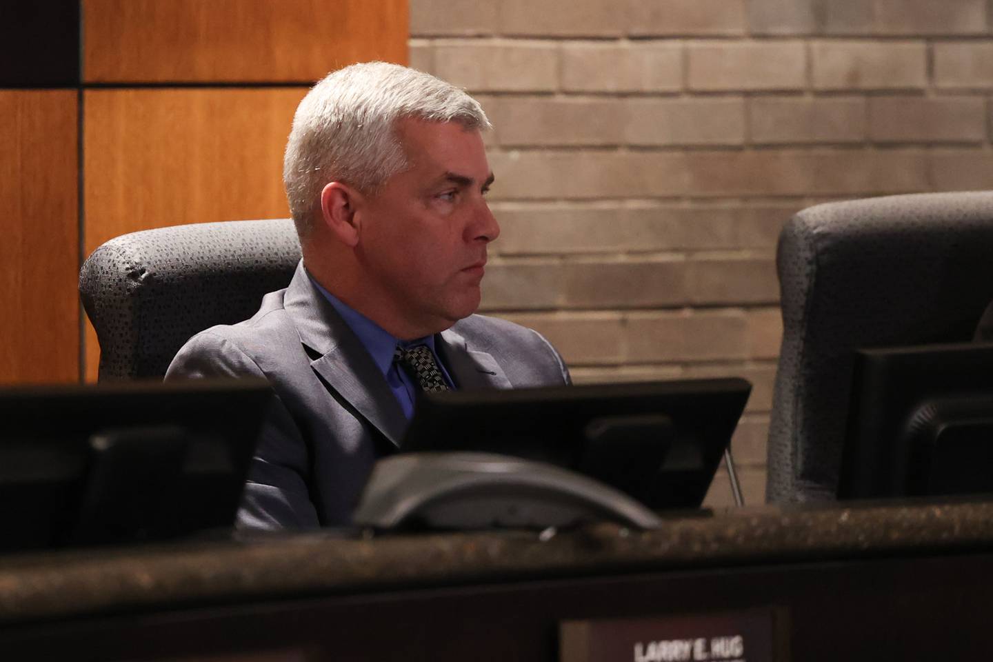 Joliet Mayor Bob O’Dekirk at the Joliet City Council Meeting. Tuesday, May 17 2022, in Joliet.