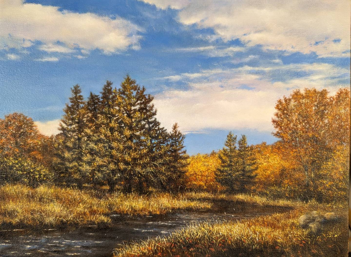 Autumn Morn by Gary Bredendick (Oil on Canvas)