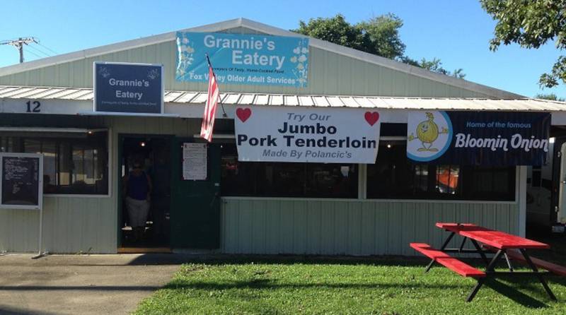 Blooming onions and Polancic’s Pork Tenderloins will be available at Grannies Eatery at the Sandwich Fair.