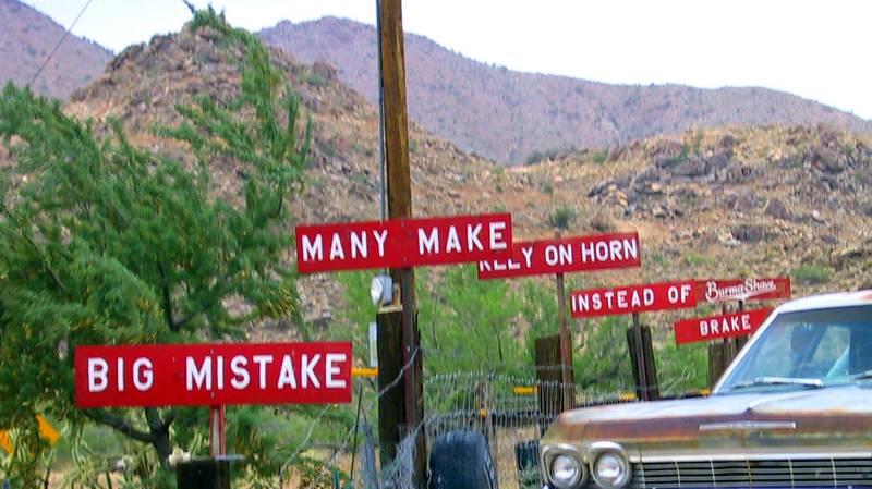 Red signs bearing sage advice lined highways across America from the 1920s to 1961.