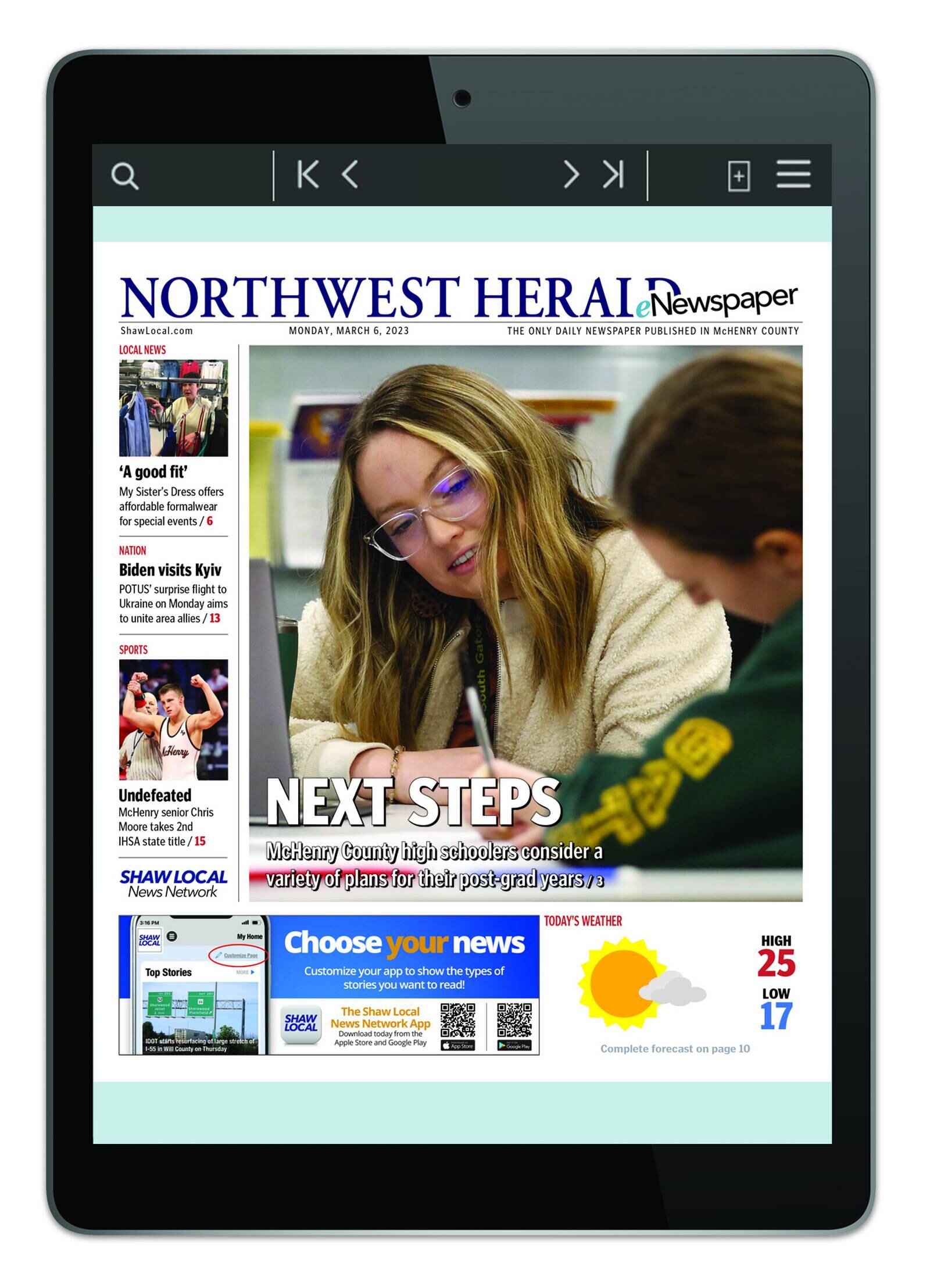 Access to Northwest Herald eNewspaper is quick and easy – Shaw Local