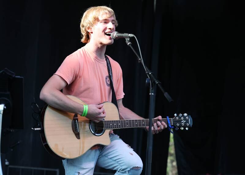 Matt Ripsch kicks off the entertainment Friday, Aug. 23, 2024, during the DeKalb Corn Fest.