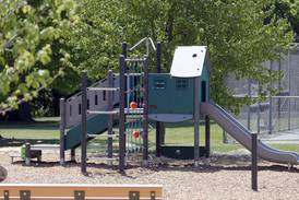 A first for Illinois: Glen Ellyn installs playground made of recycled ocean waste
