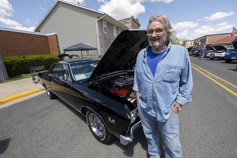 Neil Johnson of Lyndon celebrates his birthday Saturday, May 11, 2024 by bringing out his 1967 Chevelle to the Lincoln Highway Car Show in Franklin Grove. Johnson has had this car for 50 years.