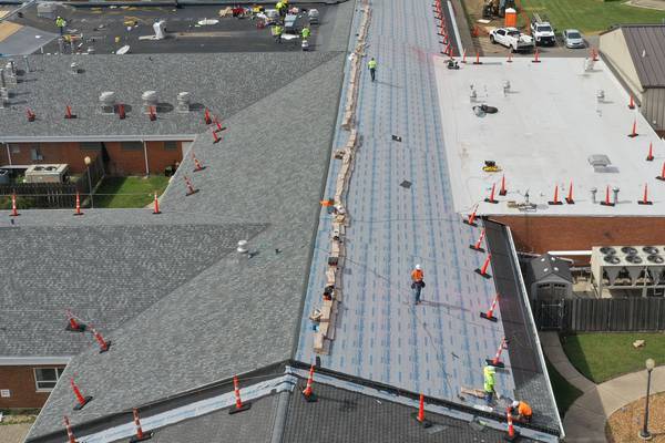 Photos: New roof replaced at Illinois Veterans Home in La Salle