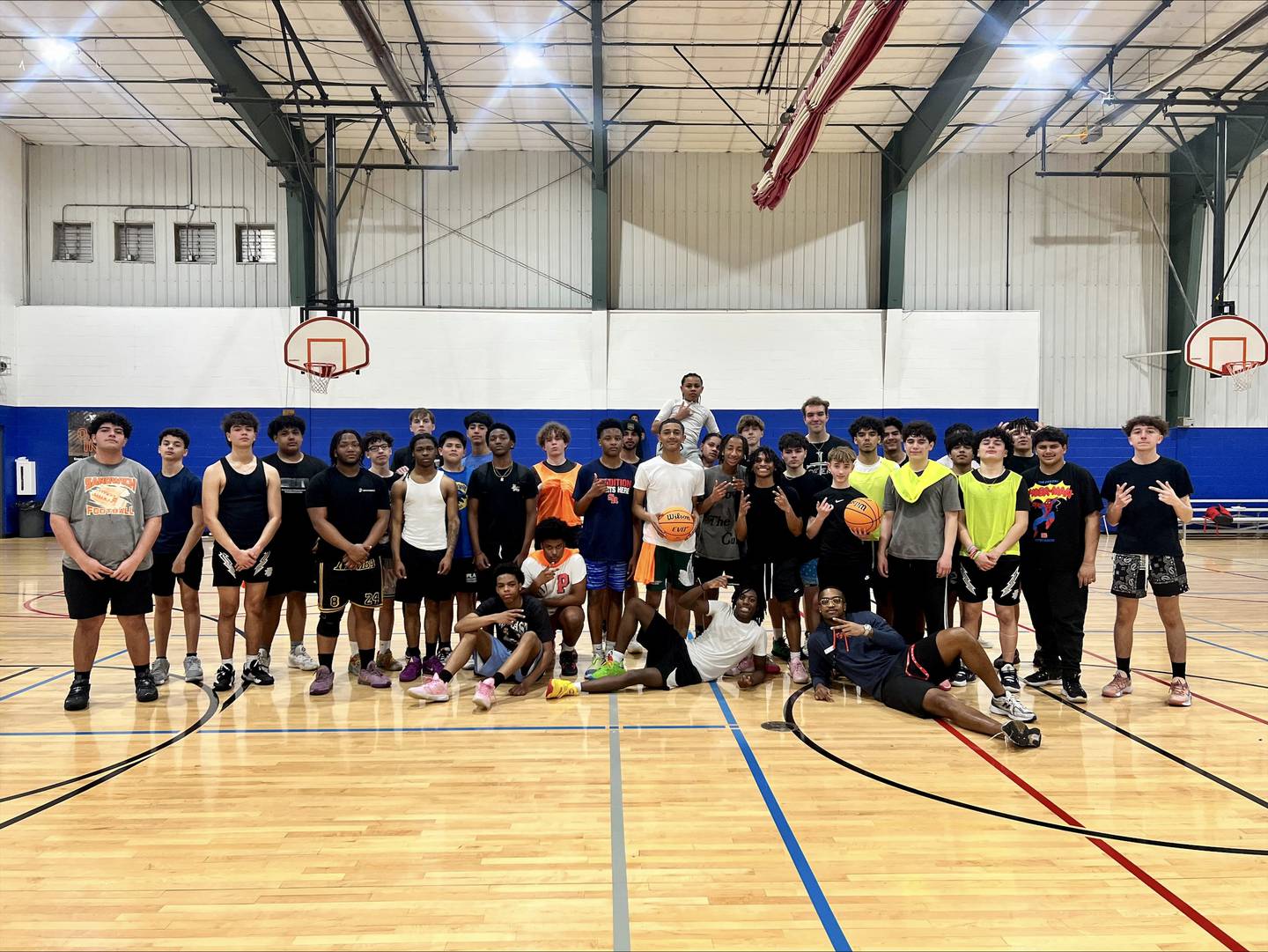 One of Fox Valley Family’s YMCA’s expanding programs is the ‘Just Ball’ pick-up basketball events. Every Friday, from 6:30 p.m. to 8:00, sixth through twelfth graders play in full-court games with pizza and a gym monitor provided.