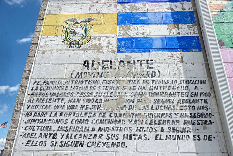 A reception for the the mural's original artist, Robert Valdez, will be 2 to 4 p.m. Monday at Primitive Frills in Sterling.