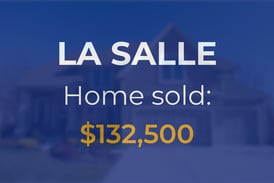 Sale closed in La Salle: $132,500 for a single-family home