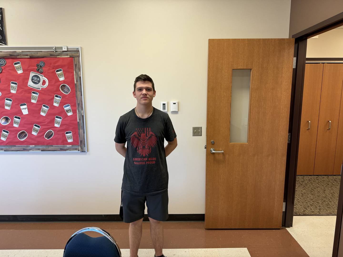 Bradley Raffel, who is traveling to Atlanta for the SkillsUSA national competition in June.