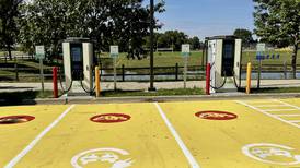 High-speed electric vehicle chargers at Batavia High School now operational