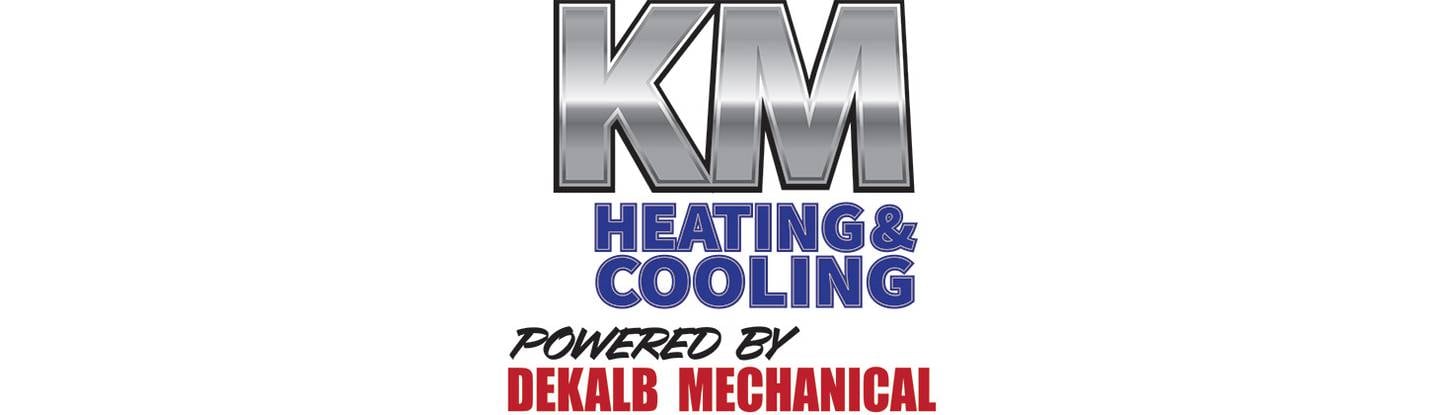 KM Heating & Cooling powered by Dekalb Mechanical logo