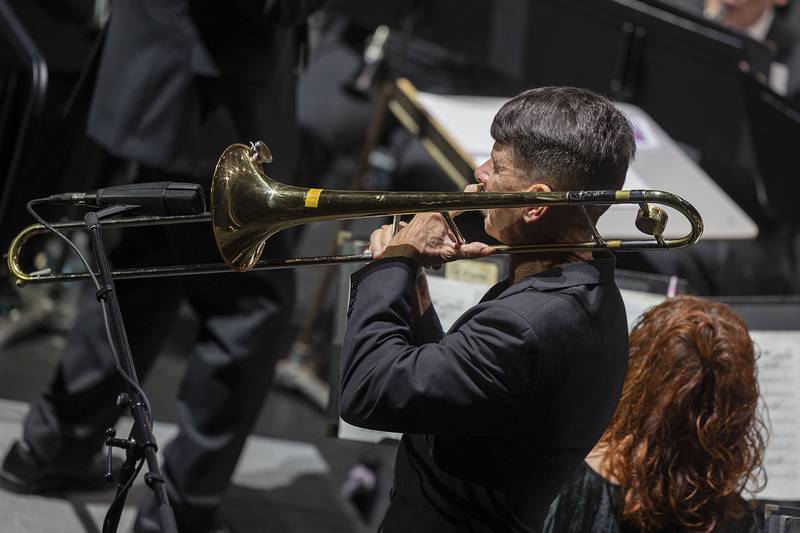 Jazz trombonist Harry Watters who has played with Doc Severinsen, Al Hirt, Pete Fountain, Erich Kunzel, Kevin Mahogany, Wycliffe Gordon and many others while traveling nationally and internationally was the featured artist during the Dixon Municipal Band’s spring concert.