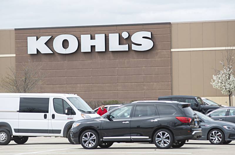 Customers are seen outside of the Sterling Kohl's store Monday, May 2, 2022.