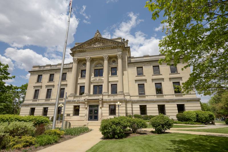 DeKalb County Courthouse building in Sycamore, IL on Thursday, May 13, 2021.