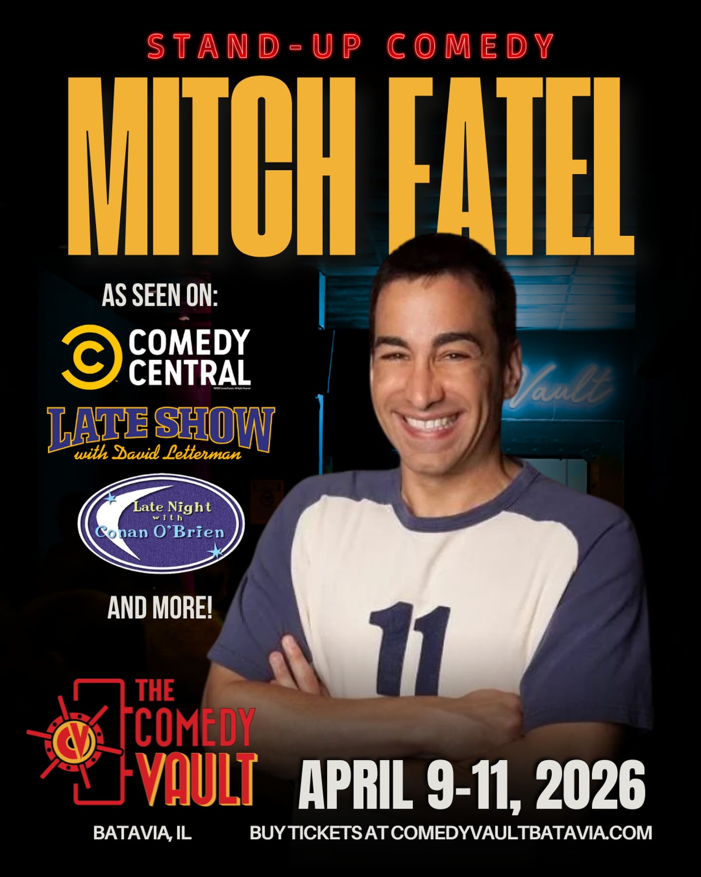 Mitch Fatel will perform at The Comedy Vault in Batavia April 9-11.