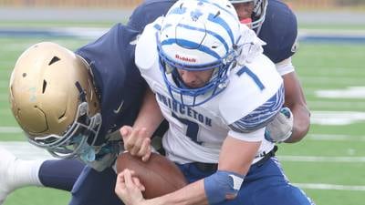 Valshun Powe, Bloomington Central Catholic run past Princeton in 3A opener