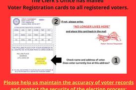 Kane County voters asked to confirm clerk’s office has up-to-date info