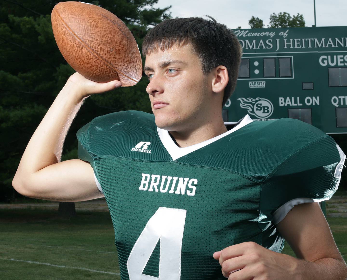 St. Bede's Jack Brady poses for a photo during the 2014 season at St. Bede Academy. Brady will become the 2024-2025 head football coach for the Bruins.