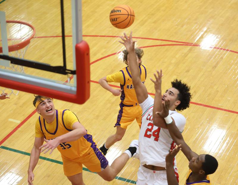 L-P's Marion Persich takes a shot in the lane against Rantoul on Friday, Dec. 19, 2025 in Sellett Gymnasium at L-P High School.