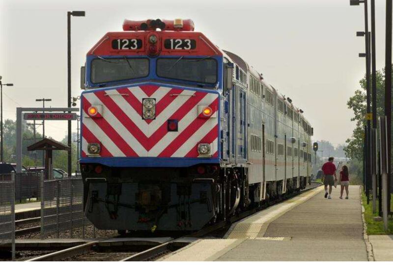 Migrants bussed to Elmhurst and other DuPage County communities are subsequently taken to Chicago via Metra train