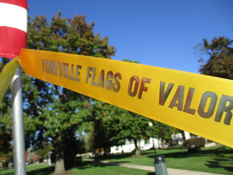 The Flags of Valor program benefits the Yorkville American Legion Post 489. (Mark Foster - mfoster@shawmedia.com)