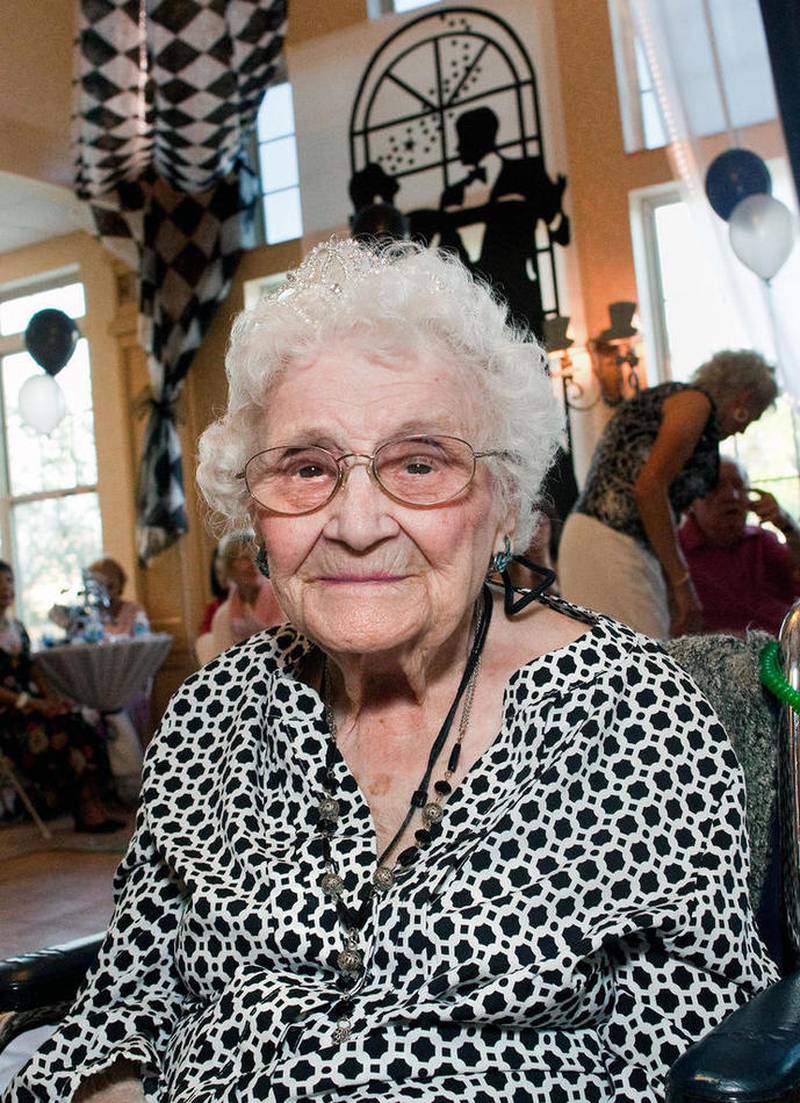 Alice Miranda is crowned special Queen at the age of 100 during The Timbers of Shorewood's annual Seniors’ Senior Prom titled, “Top Hats & Bow Ties” June 24 in Shorewood,