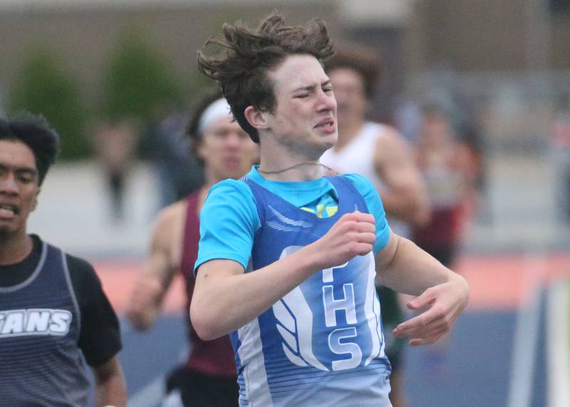 Princeton's Tyler VandeVenter competes in the 800 meter run during the Class 2A Sectional meet on Wednesday, May 21, 2025 at Pontiac High School.
