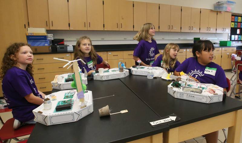 Students made Morse Code transmitter projects during Inventor Camp on Friday, June 13, 2025 at Central Intermediate School in Ottawa.