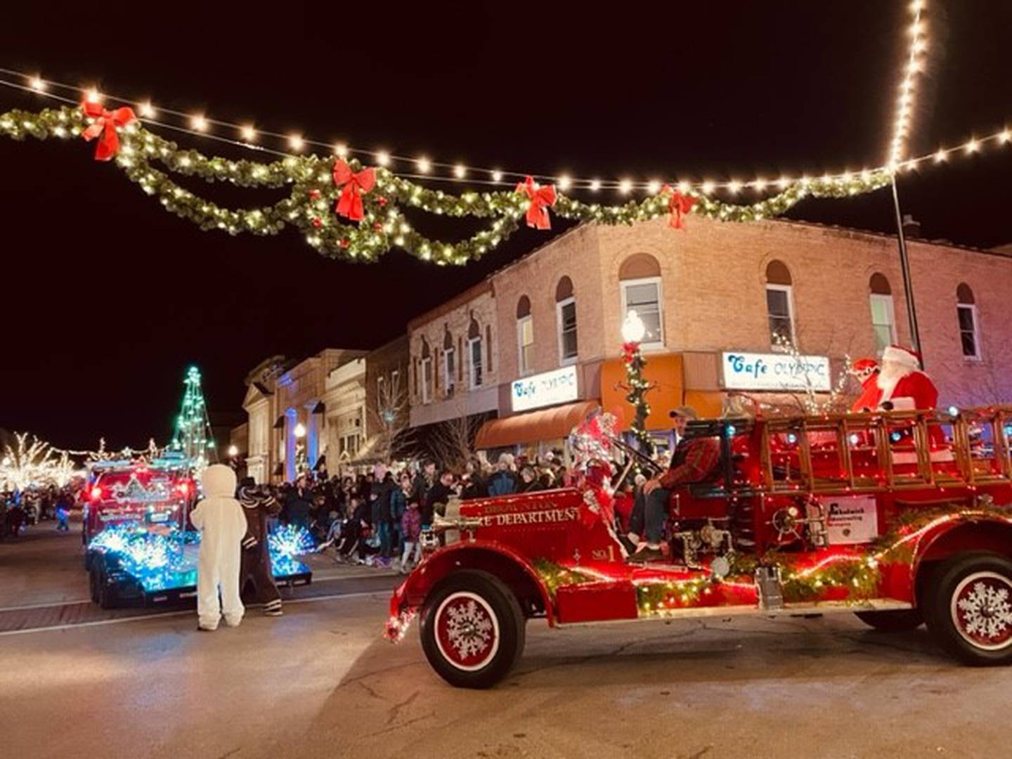 Santa will appear on the last float of Crystal Lake's Festival of Lights Parade on Nov. 24, 2023.