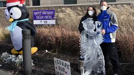 400-pound ice carvings honor frontline angels