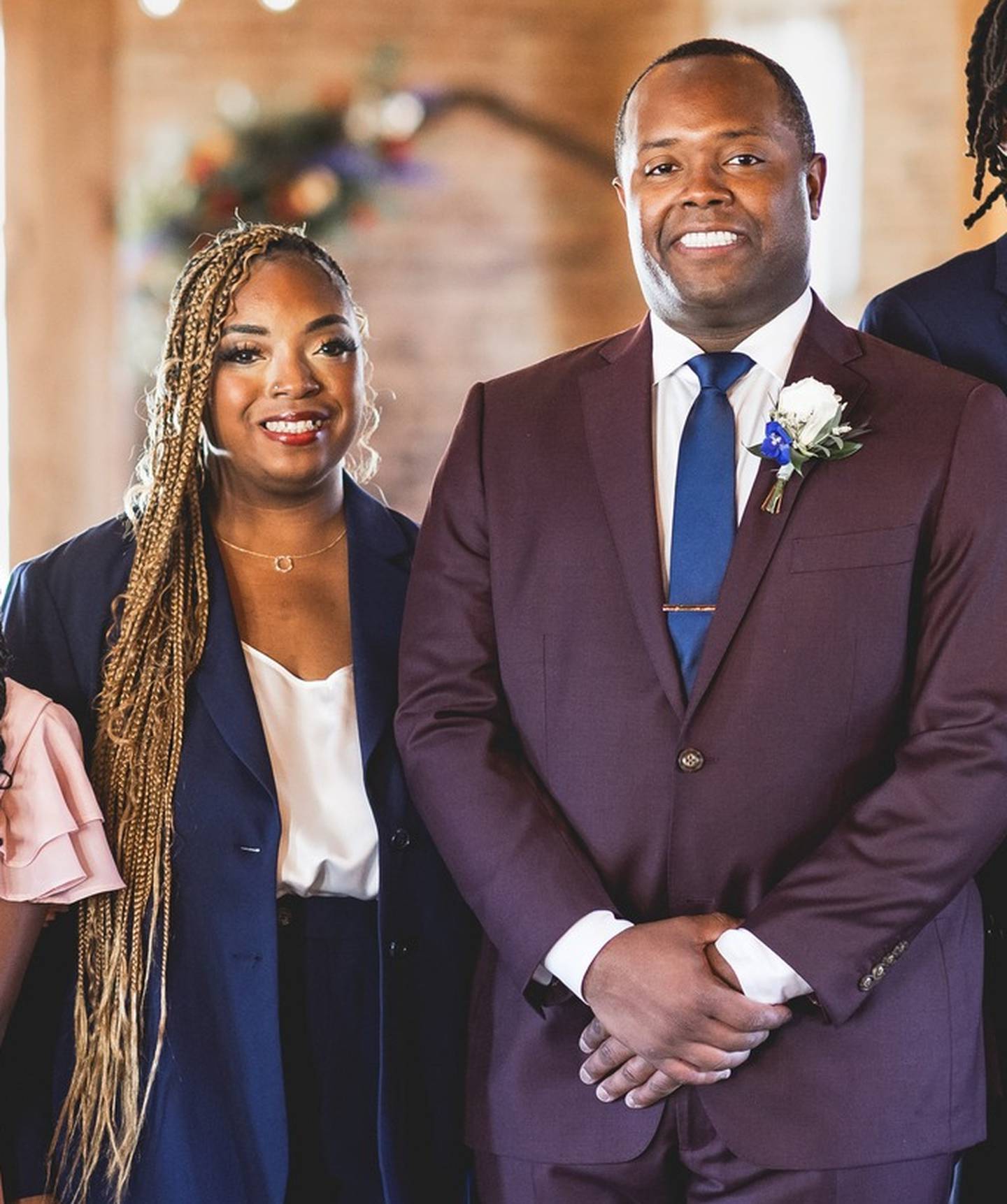 Jasmine Dejournette, 31, of DeKalb, shown here in this Oct. 26, 2024, photo provided by her brother Kevin Catlin. The photo is from when Jasmine was in Catlin's wedding in Michigan. Dejournette was killed Jan. 7, 2024. Police arrested a man charged in her death Jan. 9, 2024.