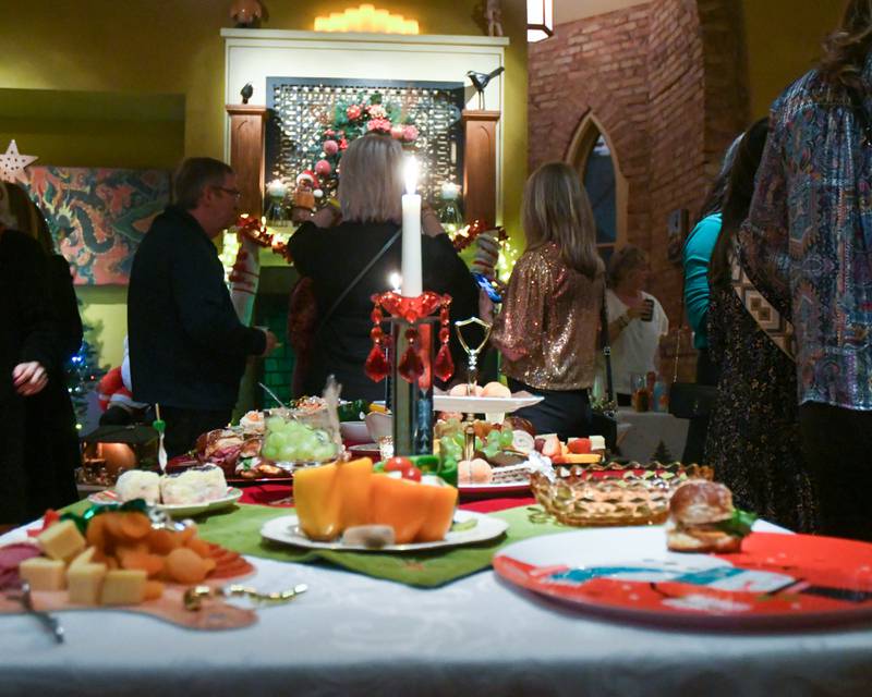 Food is set out at the Padgett House on North Kesington during the Holiday Sip and Sweet Tour event held in La Grange on Sunday Dec. 17, 2023.