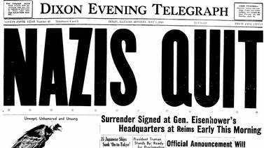 Historical covers for May 7: The end of World War II in Europe