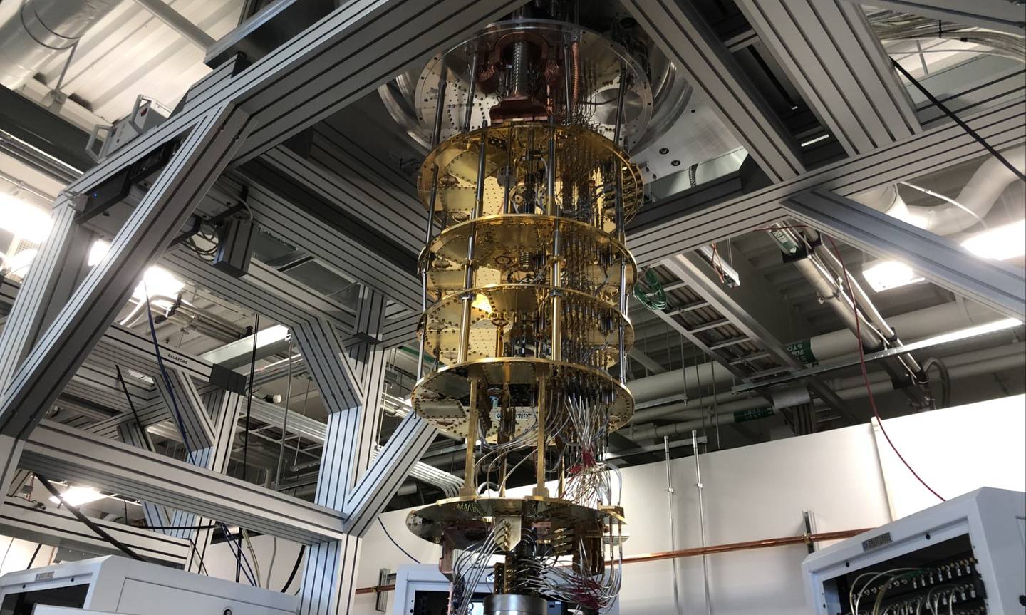 One of five new quantum computers in Fermilab's new Quantum Garage, unveiled Nov. 6, 2023.