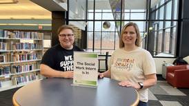 Social work interns at Downers Grove library meeting patrons’ needs