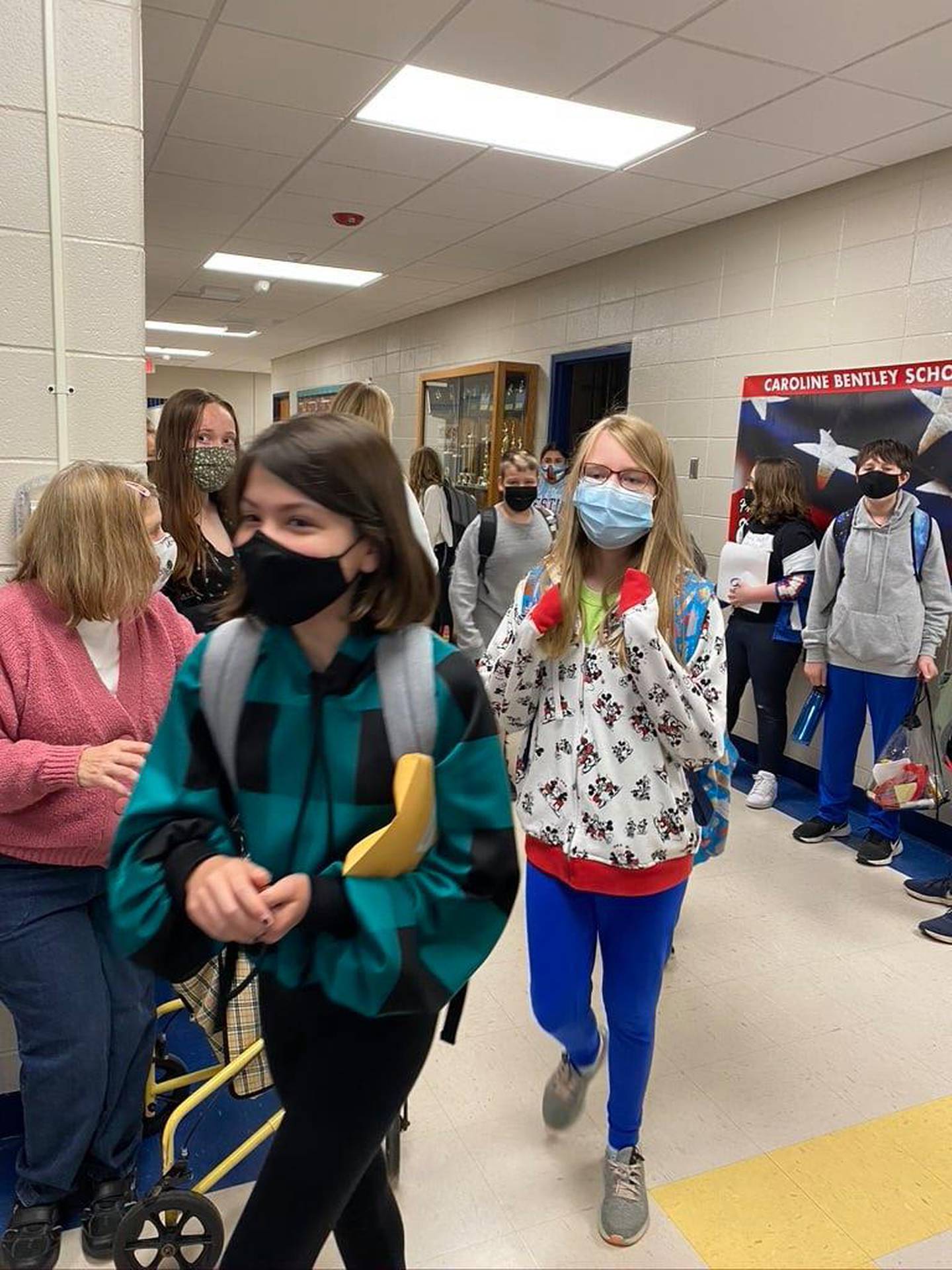 A photo from June 1 posted on the Facebook page for the New Lenox School District 122 shows students outside in face masks. Some parents have expressed concerns about students wearing face masks when they return to in-person learning in the fall.