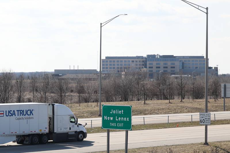 Undeveloped land south of Silver Cross Hospital in New Lenox, near the intersection of Route 6 and Interstate 80, is the site of a proposed sports complex.