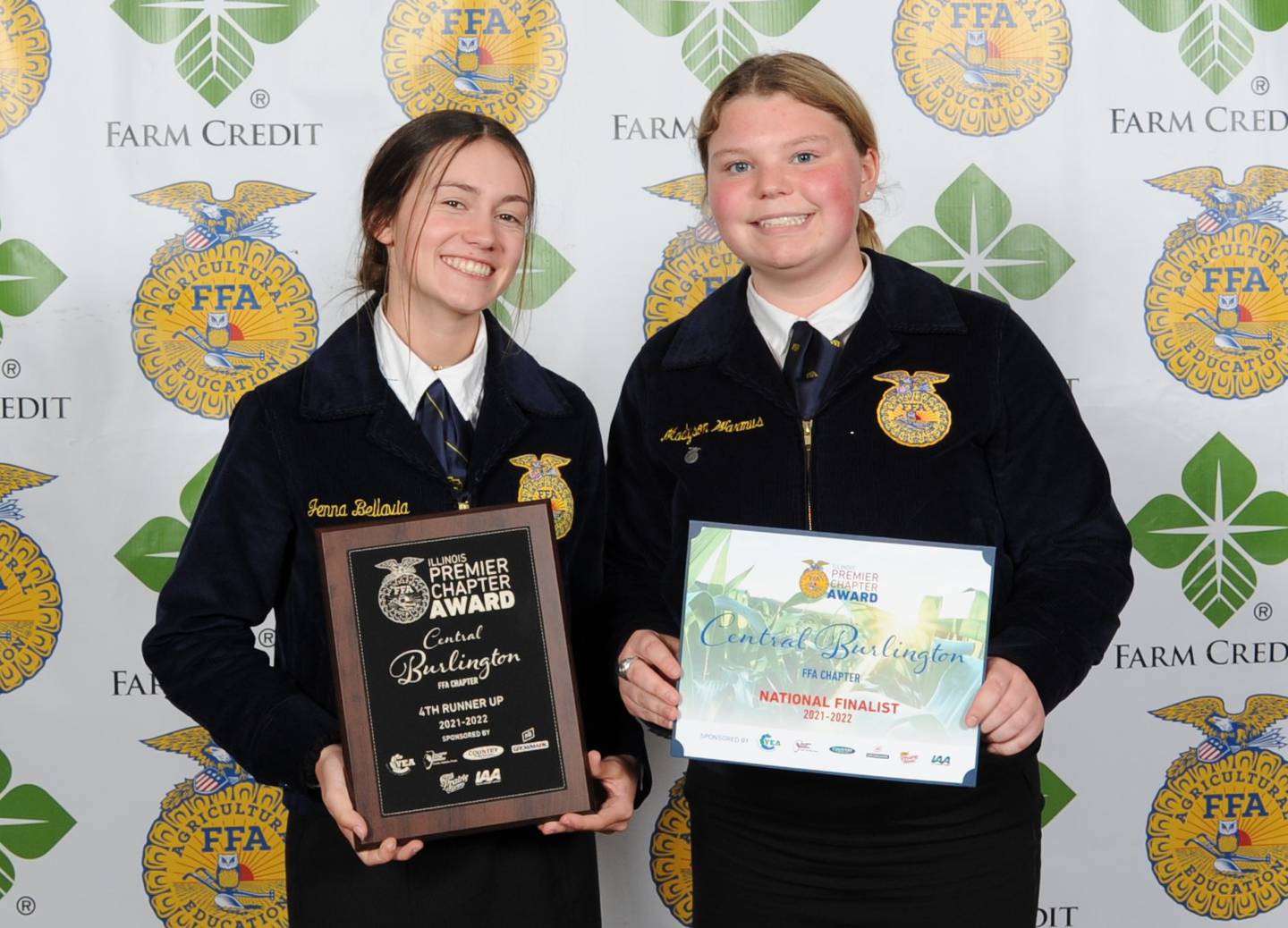 Central High School students Jenna Bellavia and Madyson Warmus