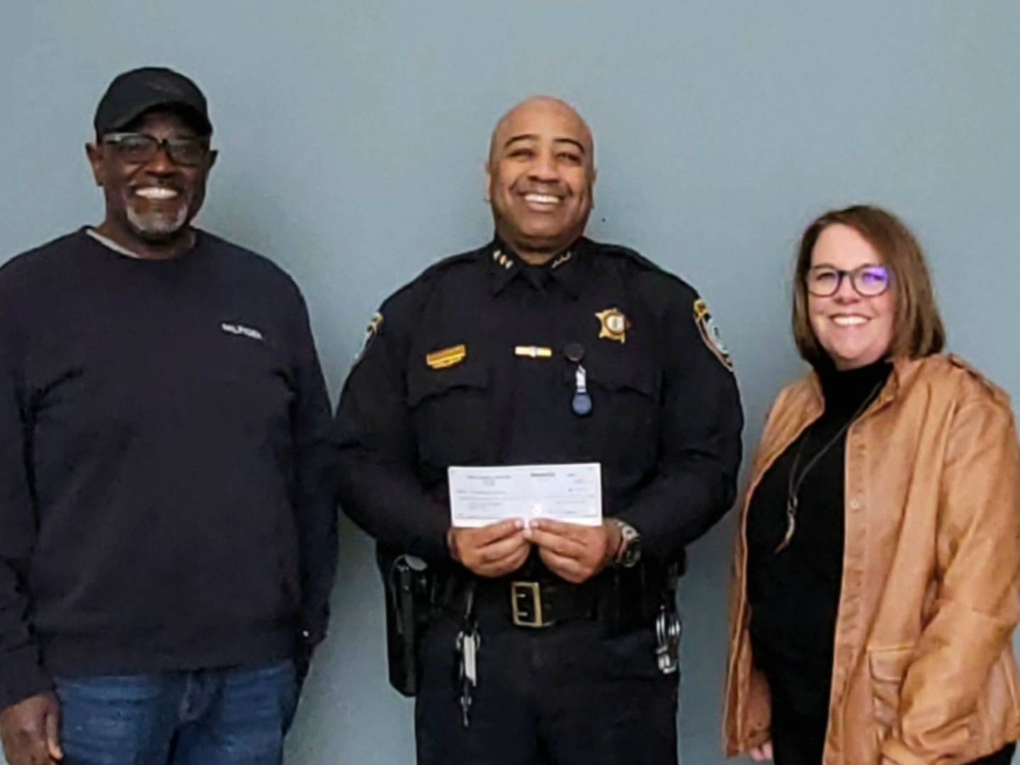 Pictured (left to right): Dale Thurman, Township Trustee; Chief Byrd, DeKalb Police Department; and Mary Hess, Township Supervisor