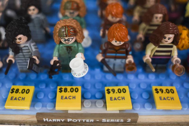 Hundreds of LEGO figures from numerous franchises, including Harry Potter, are available at the Bricks & Minifigs LEGO store in Crest Hill on Thursday, June 8, 2023.