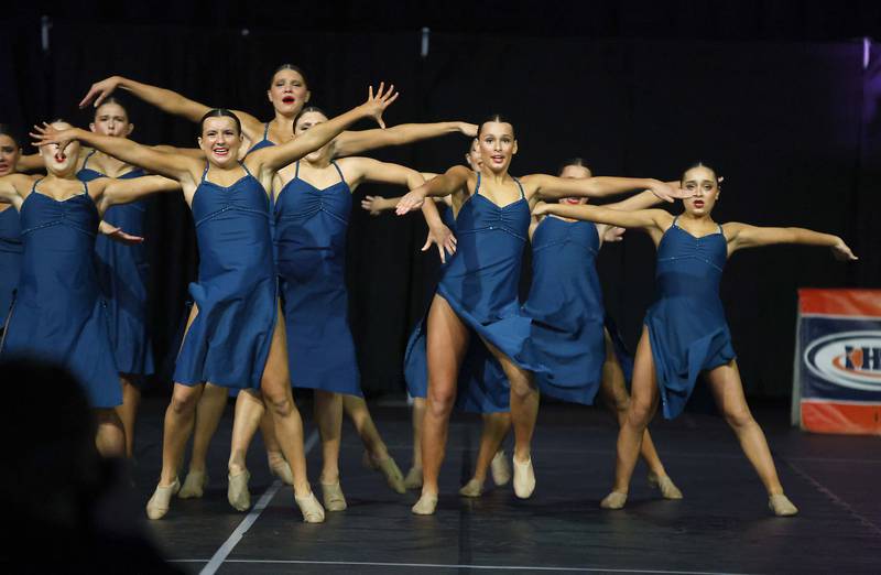 York competes in the IHSA 3A Competitive Dance State Finals Saturday, Jan. 27, 2024 at Grossinger Motors Arena in Bloomington.