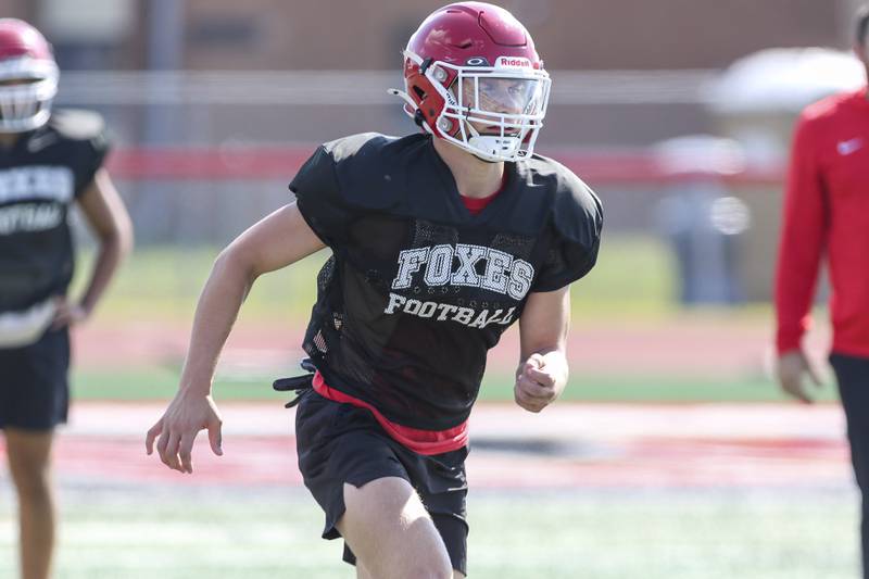 Caleb Viscogliosi at Yorkville High School  football practice, Monday, Aug 13, 2025  in Yorkville.