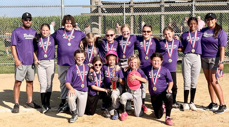The Princeton Rockies defeated Annawan 3-2 to win the C League championship Sunday in Sheffield. The Rockets finished the season undefeated at 15-0. Team members are (front row, from left to right) Kiley Johnston, Lauren Driscoll, Leena Gutshall, Ellie Matlick and Alexis Mecum; and (back) assistant coach Corey Dever, Annabelle Schlender, Chandra Segerstrom, Elizabeth Keutzer, Emily Jaeger, Ellie Longeville, Avery Bopes, Kylei Molln, Kalliope Gasperecz and head coach Bethen Campbell.