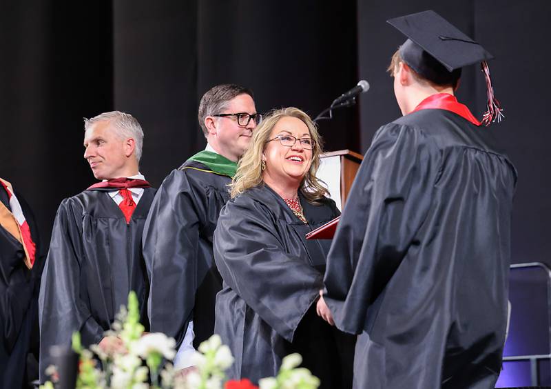 Members of the Class of 2025 graduate from Huntley High School during their commencement ceremony on Saturday, May 17, 2025, at Northern Illinois University in DeKalb.
