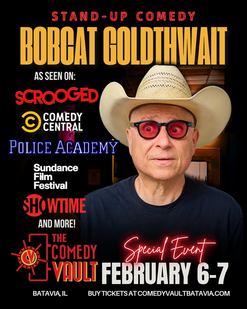 Bobcat Goldthwait will perform at The Comedy Vault in Batavia Feb. 6-7.