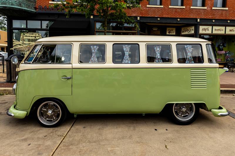 A VW bus is among the classic cars on display during the first Plainfield Cruise Night of the season on June 3, 2025.
