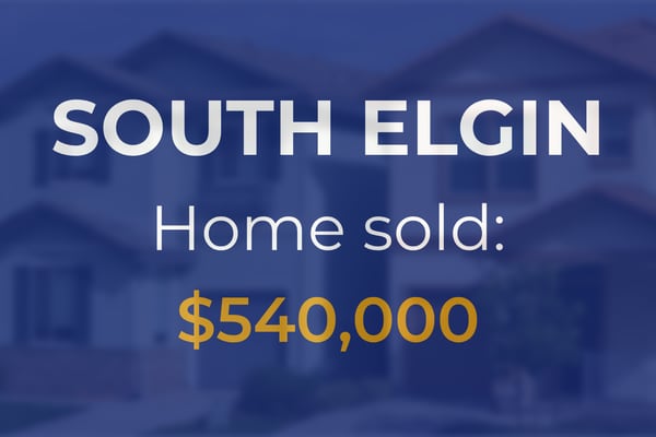 Single-family home sells in South Elgin for $540,000