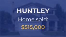 Sale closed in Huntley: $515,000 for a single-family home